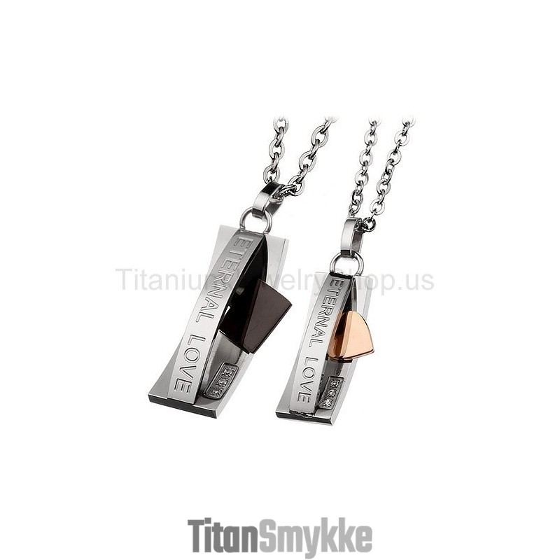 Evig Kærlighed Titanium Elskere Vedhæng