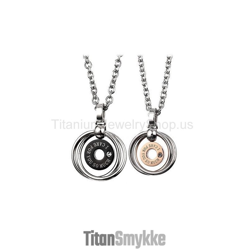 Jeg Holder Så Meget Af Dig Titanium Lovers Vedhæng