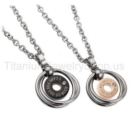 Jeg Holder Så Meget Af Dig Titanium Lovers Vedhæng