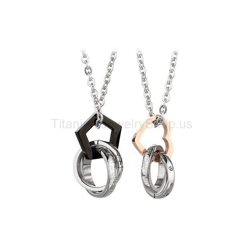 Tre Cirkler Titanium Elskervedhæng