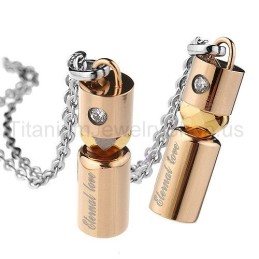 Evig Kærlighed Titanium Elskere Vedhæng