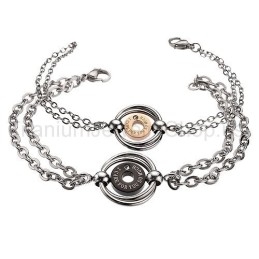 Jeg Holder Så Meget Af Dig Titanium Lovers Armbånd