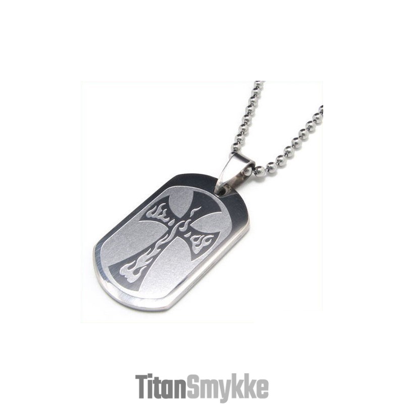 Cool Man Cross Pure Titanium Halskæde Vedhæng