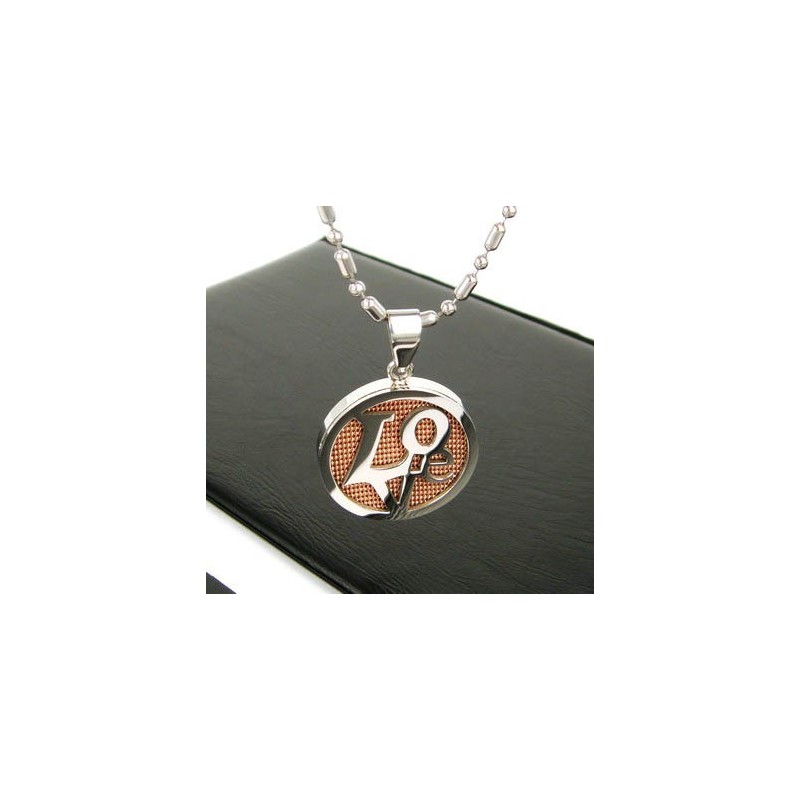 Sutra Man Rose Gold Love Pure Titanium Halskæde Vedhæng Gave