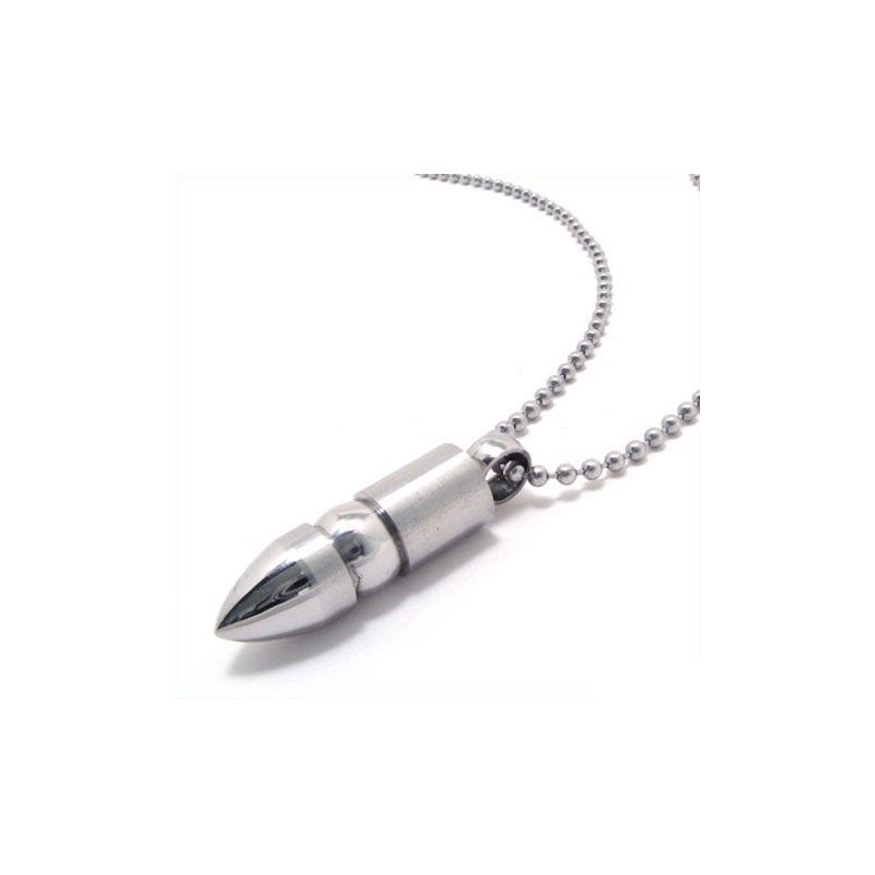 Noble Man Solid Bullet Pure Titanium Halskæde Vedhæng