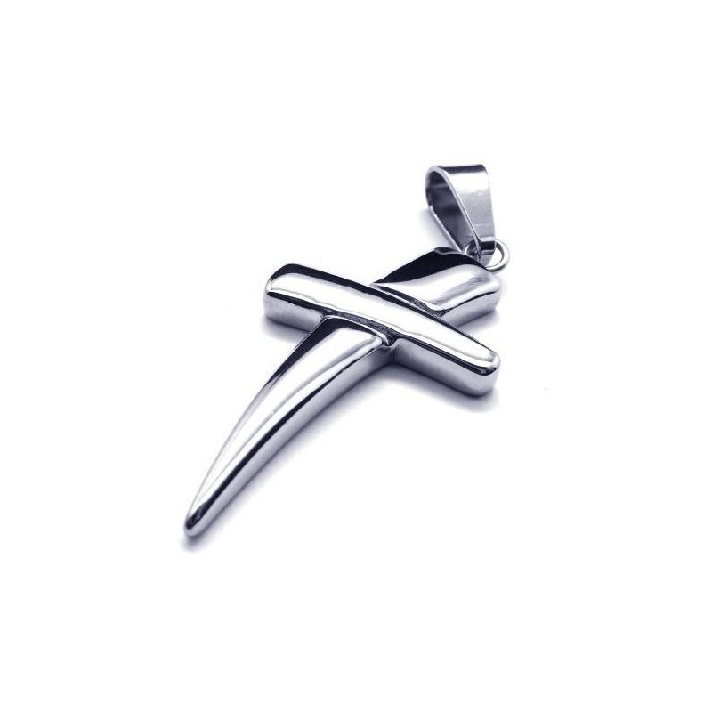 Cool Man Cross Halskæde Med Korsvedhæng I Ren Titanium