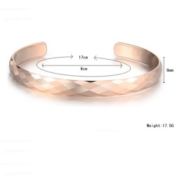 Wolfram Rosaguld Højglans Armring C895