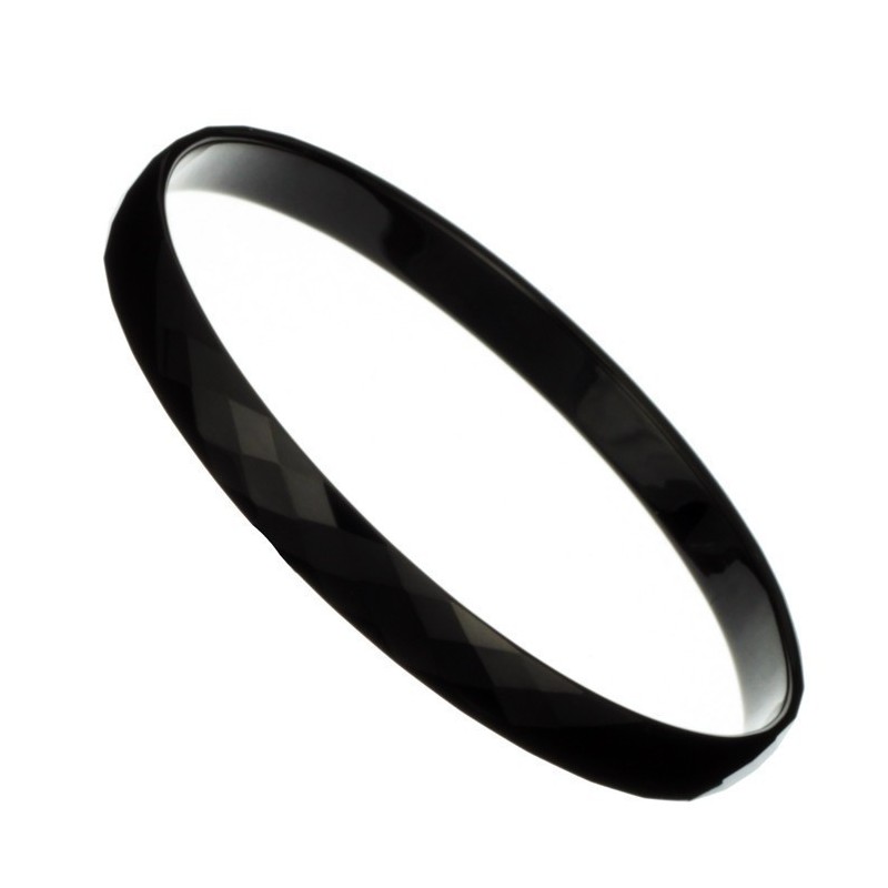 Sort Wolfram Højglans Armbånd C888