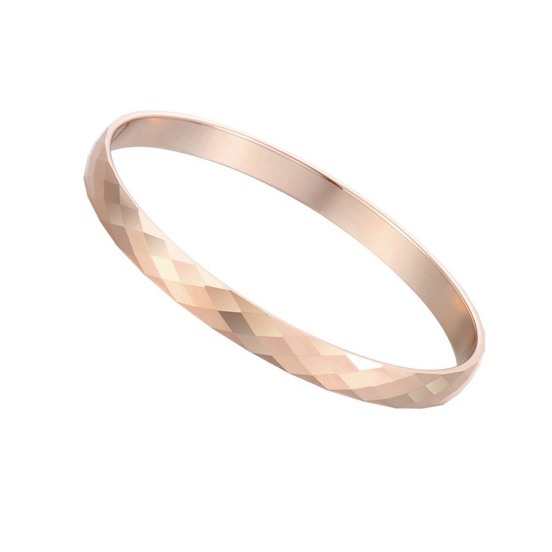 Wolfram Rosaguld Højglans Armring C892