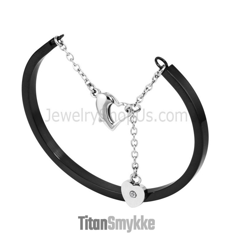 Tatanium Armbånd Justerbar (Sort, Sølv, Rosaguld) Bg810