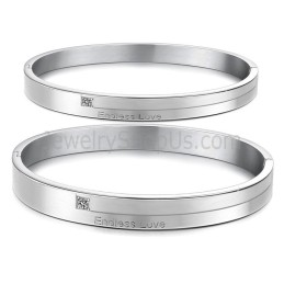 Tatanium "Endless Love" Pararmbånd Med Rhinsten C870