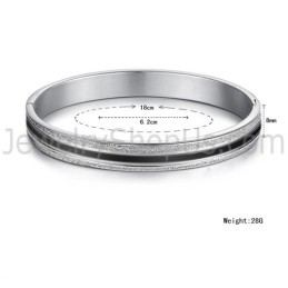 Tatanium Rosaguld Og Sorte Pararmbånd C869