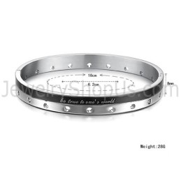 Tatanium Rosaguld Og Sort "Be True To One'S World" Pararmbånd Med Cirkulære Huller C868