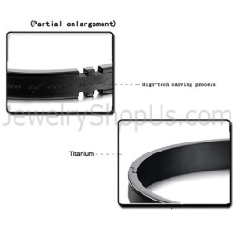 Tatanium Pararmbånd Med Rhinsten (Sort, Rosaguld) C731