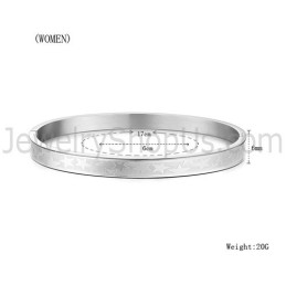 Tatanium Pararmbånd Med Stjerner C863