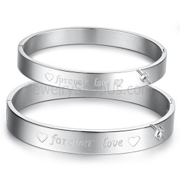 Tatanium Sweetheart "Forever Love" Pararmbånd Med Rhinsten C847