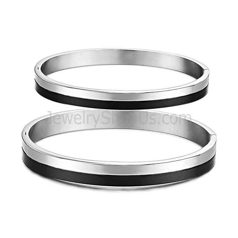 Tatanium Sorte Armbånd Med Par C822