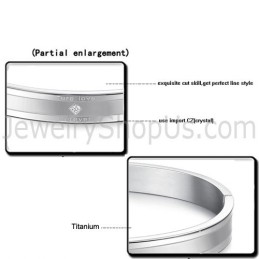 Tatanium "Ture Love Forever" Pararmbånd Med Rhinsten C861