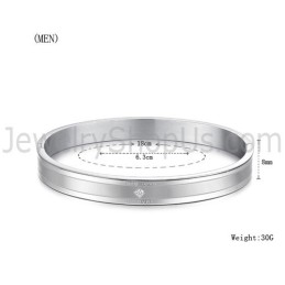 Tatanium "Ture Love Forever" Pararmbånd Med Rhinsten C861