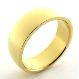 Guldpoleret Titaniumring