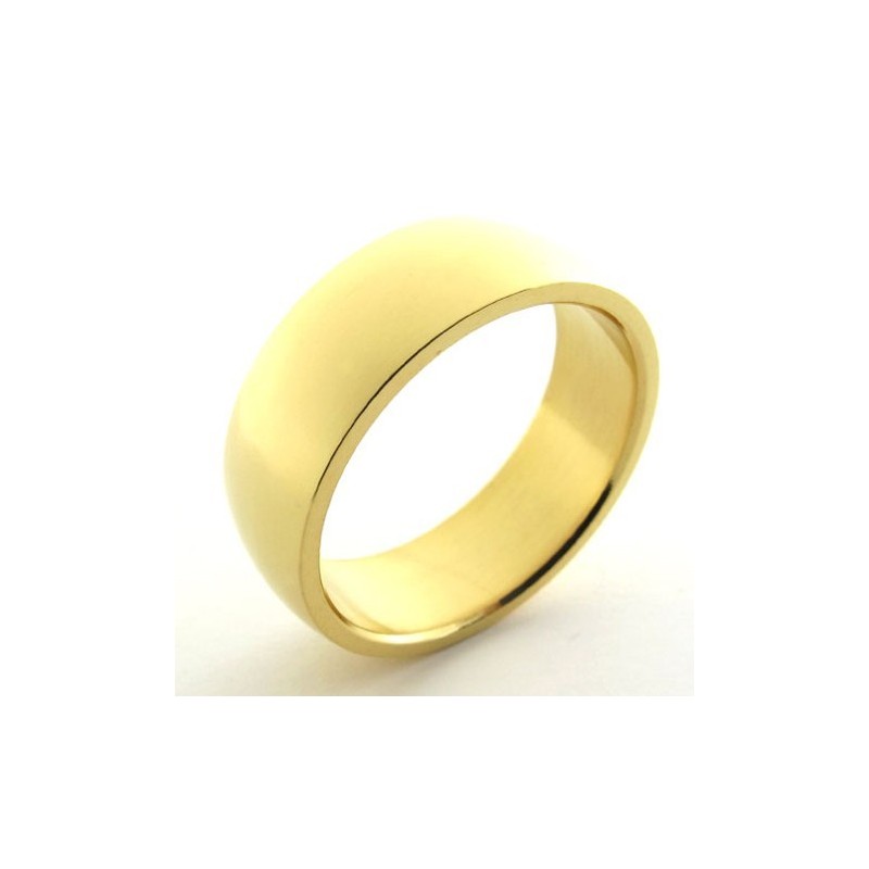 Guldpoleret Titaniumring Guldpoleret Titaniumring