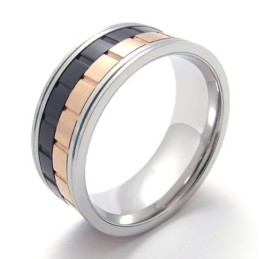 Farvet Titaniumring
