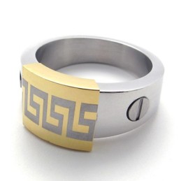 Guld Accent Titanium Ring