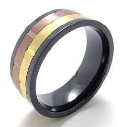 Farvet Titaniumring