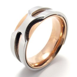 Rosaguld Titaniumring