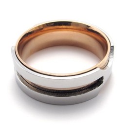 Rosaguld Titaniumring