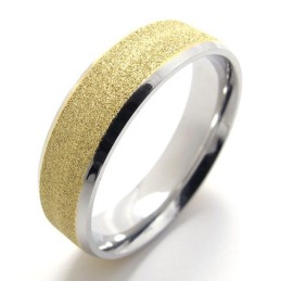 Farvet Perle Titaniumring
