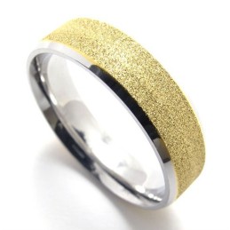 Farvet Perle Titaniumring
