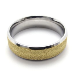 Farvet Perle Titaniumring