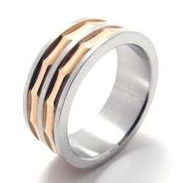 Kaffe Guld Accent Titanium Ring