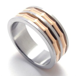 Kaffe Guld Accent Titanium Ring