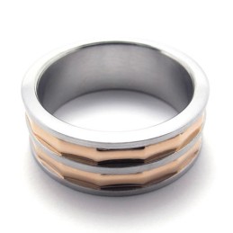 Kaffe Guld Accent Titanium Ring