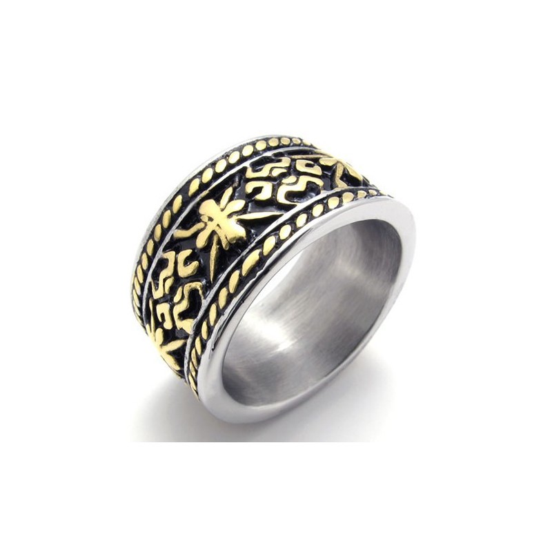 Guld Vintage Titanium Ring Guld Vintage Titanium Ring