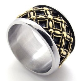 Farvet Vintage Titaniumring