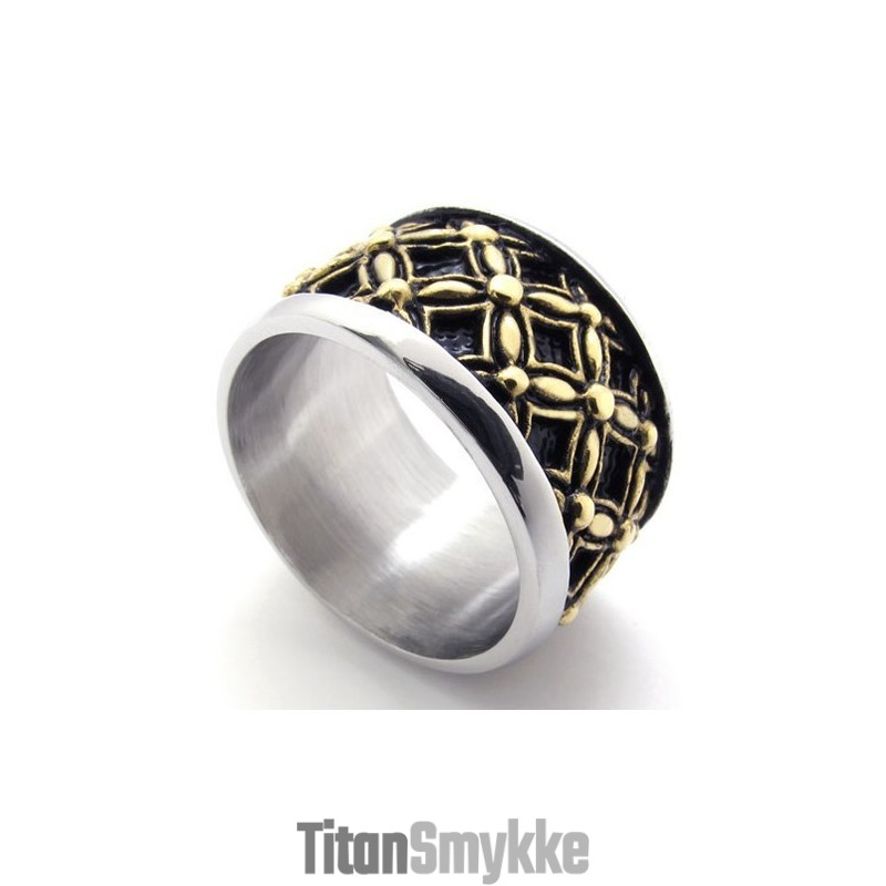 Farvet Vintage Titaniumring