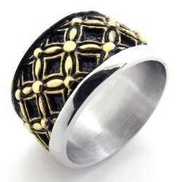 Farvet Vintage Titaniumring