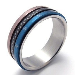 Farvet Titaniumring