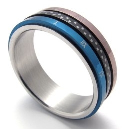 Farvet Titaniumring