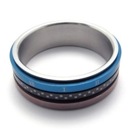Farvet Titaniumring