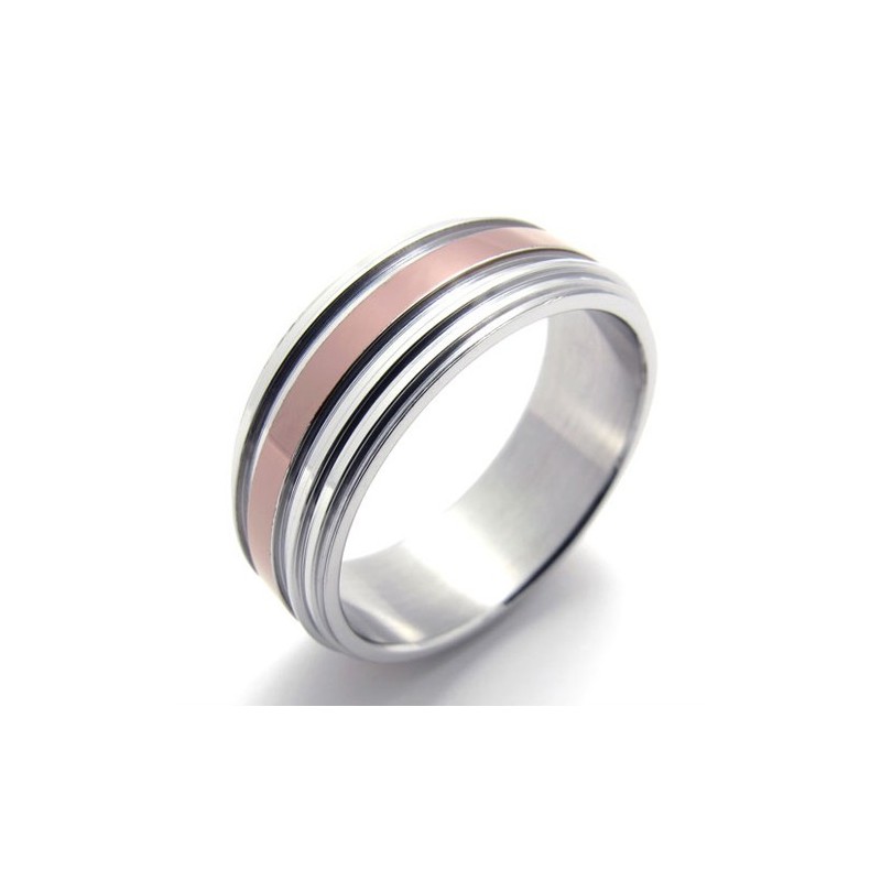 Rosaguld Titaniumring