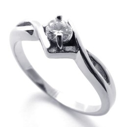 Diamant Titaniumring Til Kvinder