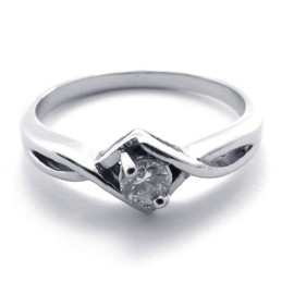 Diamant Titaniumring Til Kvinder