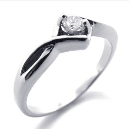 Diamant Titaniumring Til Kvinder