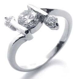Diamant Titaniumring Til Kvinder