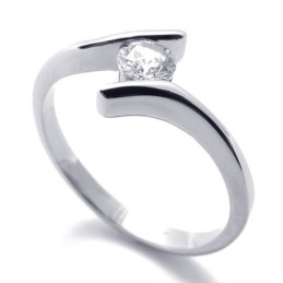 Diamant Titaniumring Til Kvinder