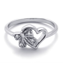 Diamant Titaniumring Til Kvinder
